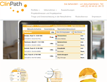 Tablet Screenshot of clinpath.de