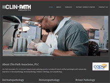 Tablet Screenshot of clinpath.com